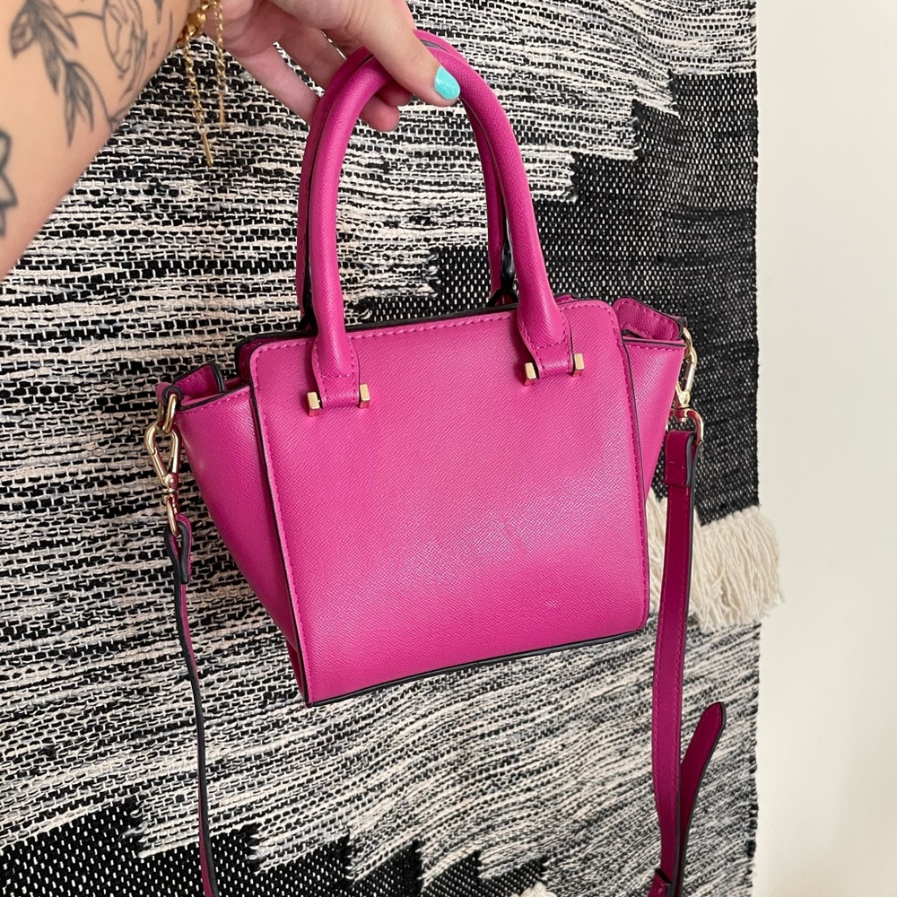 Pink crossbody bag